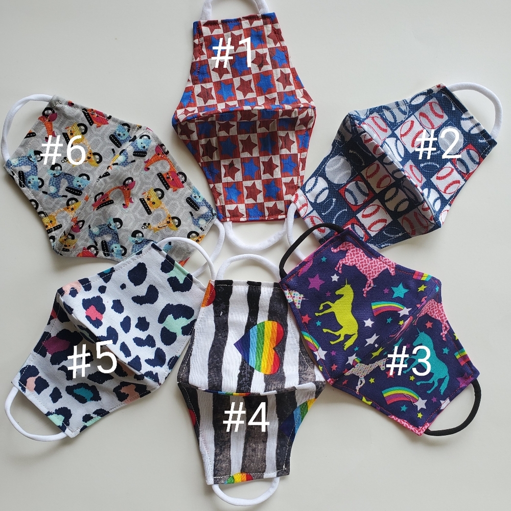 Bundle of 6 Kids Masks